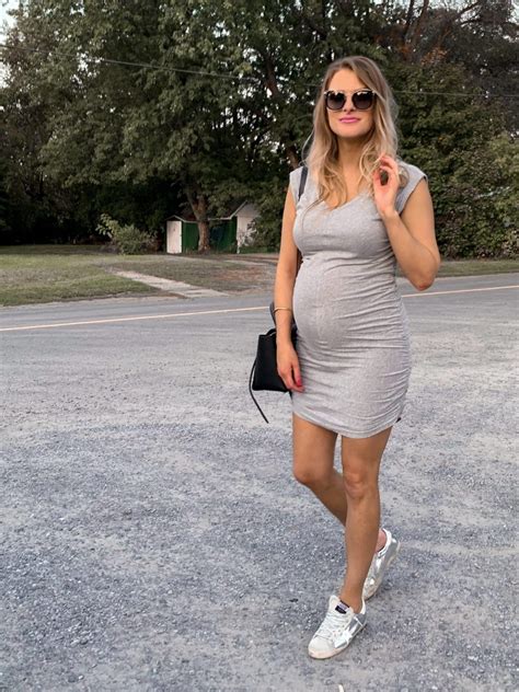 maternity dress with sneakers